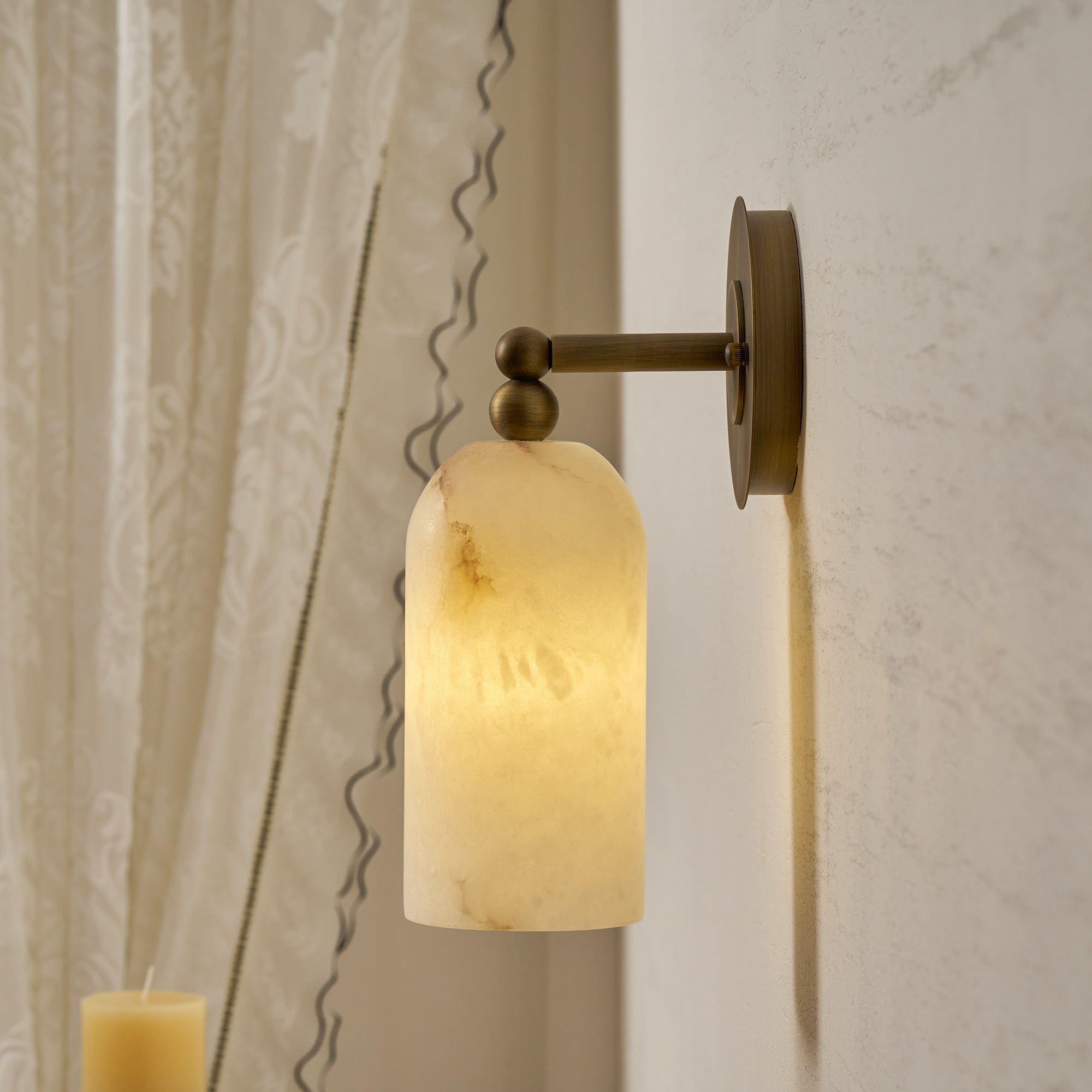 Pratt Alabaster Wall Sconce