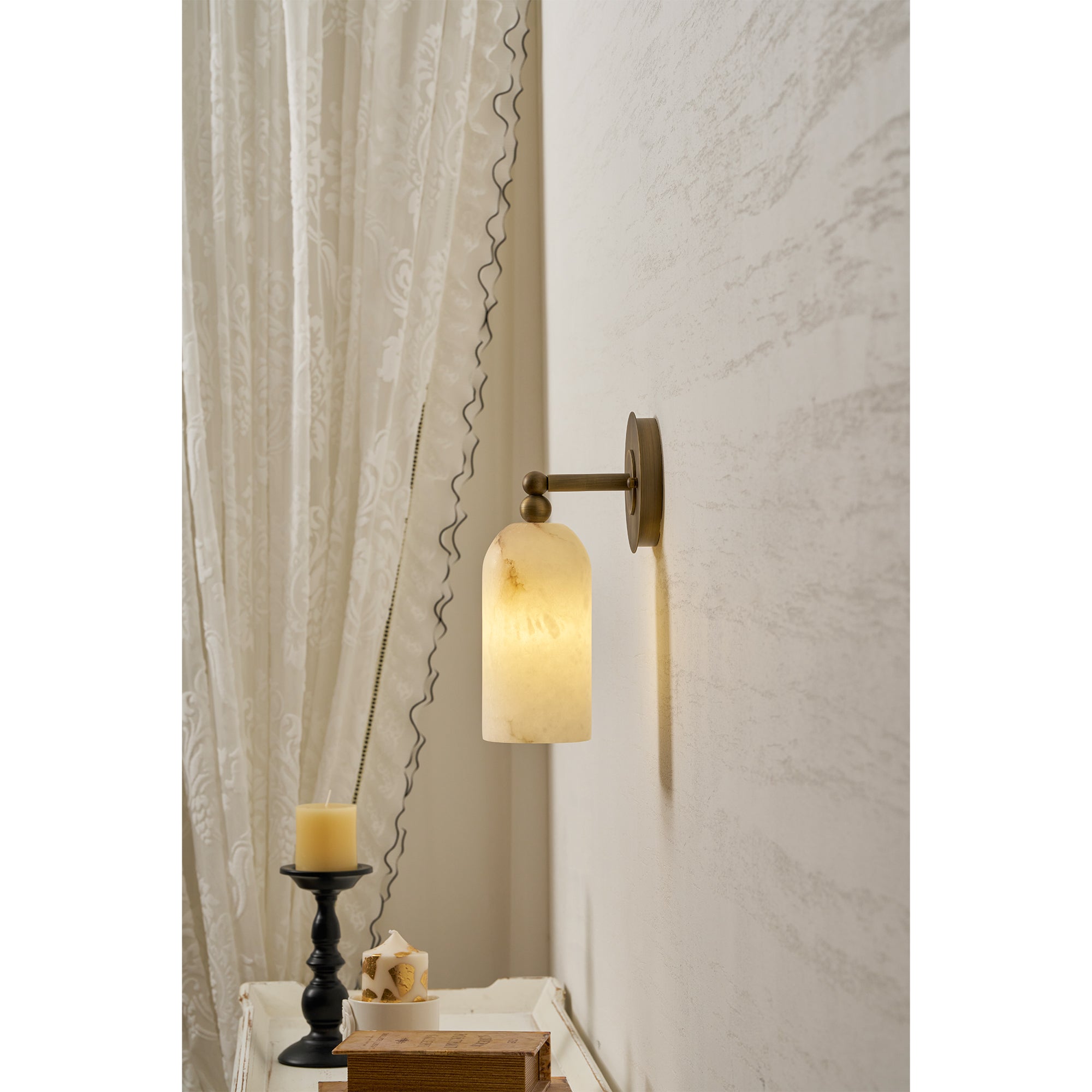 Pratt Alabaster Wall Sconce