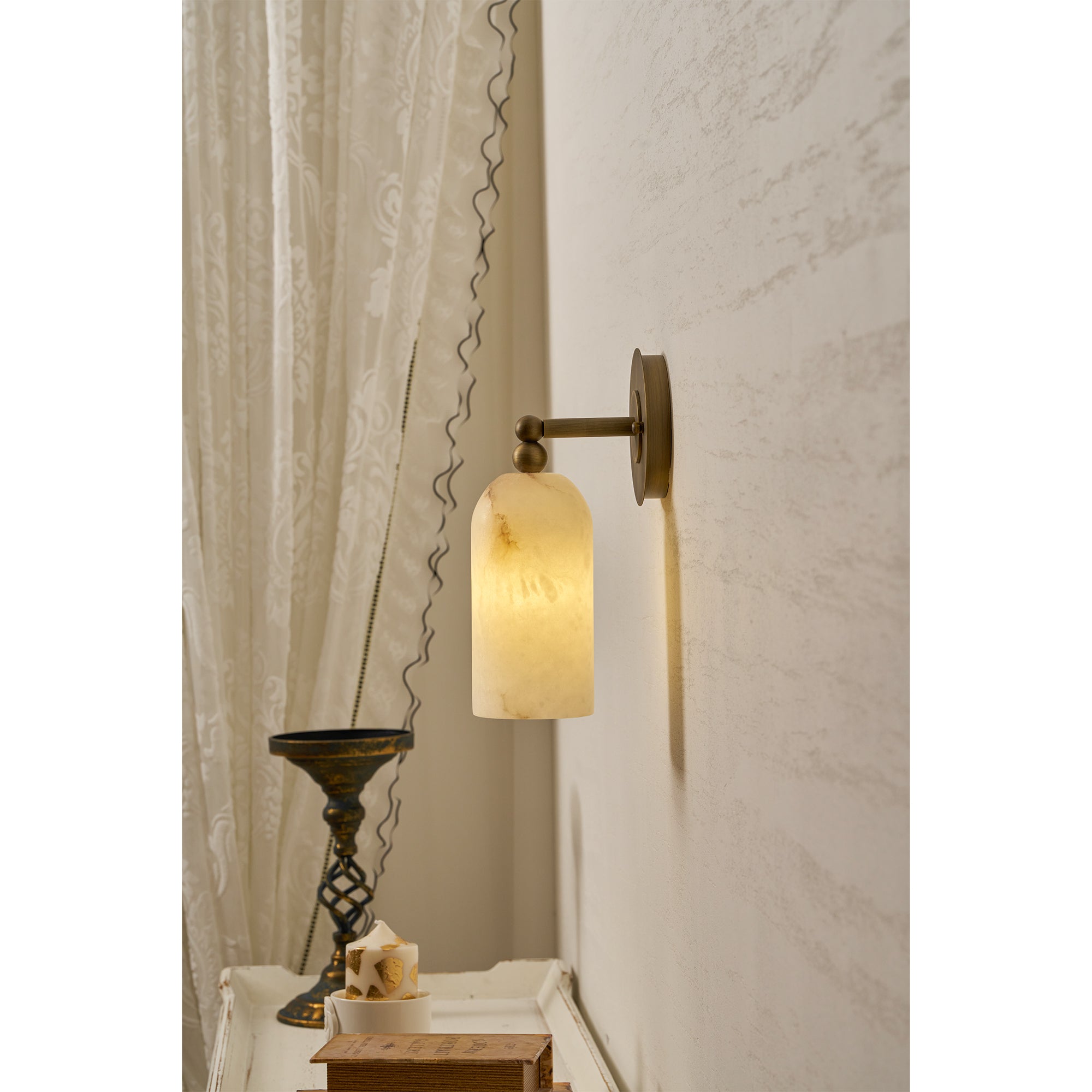 Pratt Alabaster Wall Sconce