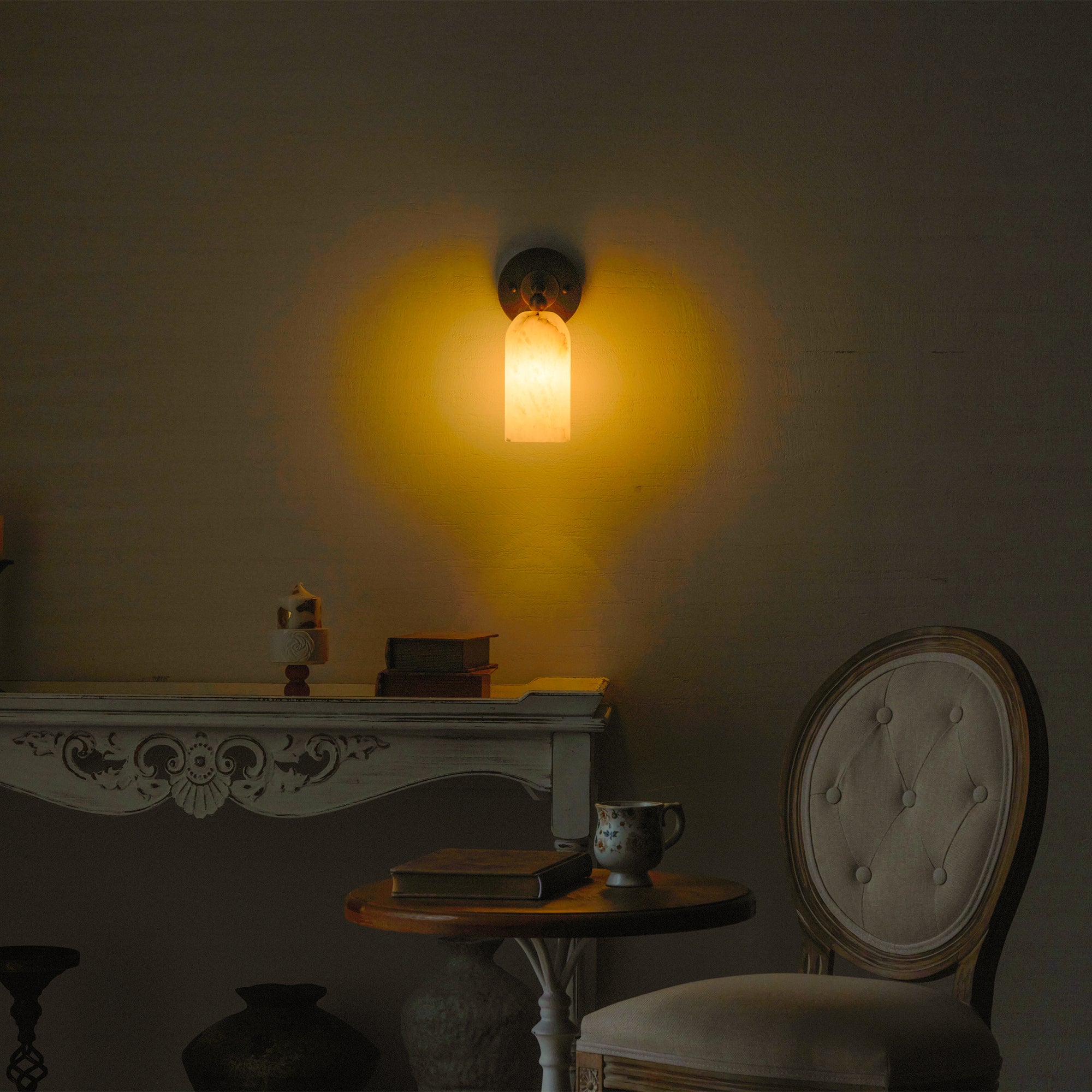 Pratt Alabaster Wall Sconce