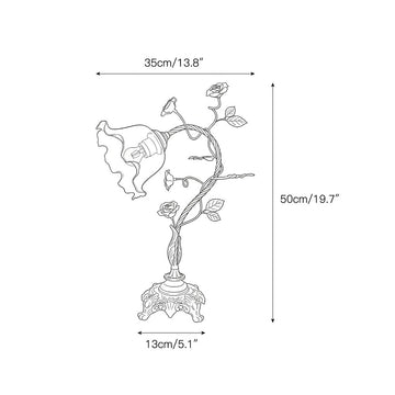 Primavera Flowers Table Lamp – detail 4 — Dimension drawings 2