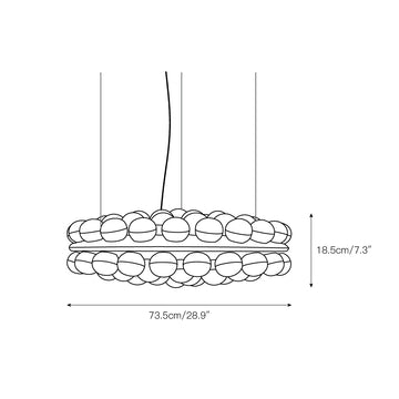 Prop Chandelier – detail 6 — Dimension drawings 1