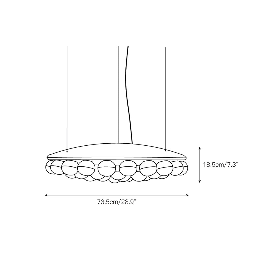 Prop Chandelier – detail 7 — Dimension drawings 2