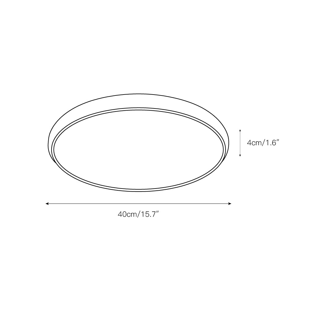 Puck LED-Unterputz-Deckenleuchte