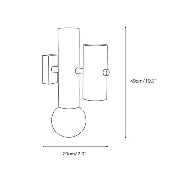 Pyppe Wall Sconce – detail 3 — Dimension drawings 1