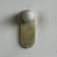 Lucie Cyan Onyx Sconce ∅ 4.7″ x H 12.6″