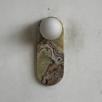 Lucie Cyan Onyx Sconce ∅ 4.7″ x H 12.6″