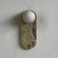 Lucie Cyan Onyx Sconce ∅ 4.7″ x H 12.6″