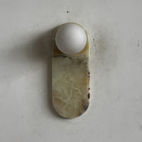Lucie Cyan Onyx Sconce ∅ 4.7″ x H 12.6″