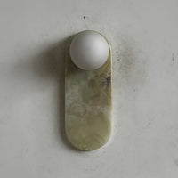 Lucie Cyan Onyx Sconce ∅ 4.7″ x H 12.6″