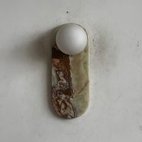 Lucie Cyan Onyx Sconce ∅ 4.7″ x H 12.6″