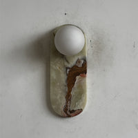 Lucie Cyan Onyx Sconce ∅ 4.7″ x H 12.6″
