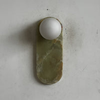 Lucie Cyan Onyx Sconce ∅ 4.7″ x H 12.6″