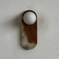 Lucie Cyan Onyx Sconce ∅ 4.7″ x H 12.6″