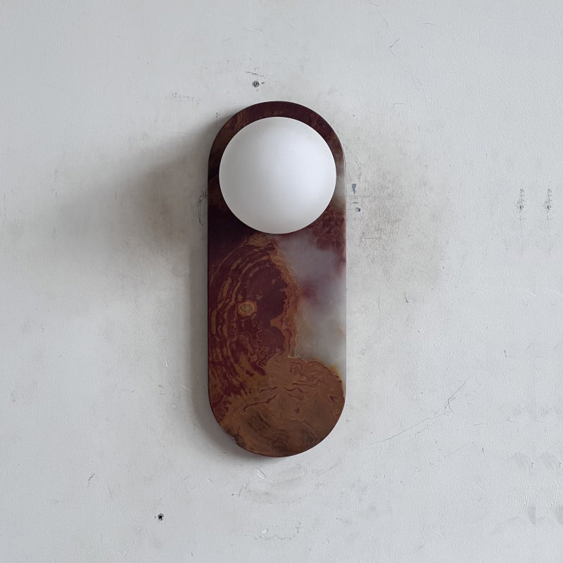 Lucie Cyan Onyx Sconce ∅ 4.7″ x H 12.6″