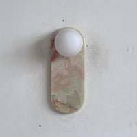 Lucie Cyan Onyx Sconce ∅ 4.7″ x H 12.6″