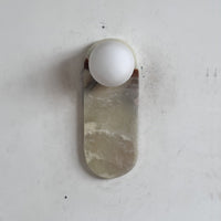 Lucie Cyan Onyx Sconce ∅ 4.7″ x H 12.6″