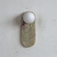 Lucie Cyan Onyx Sconce ∅ 4.7″ x H 12.6″
