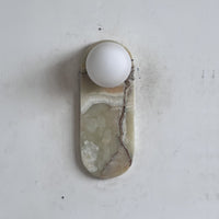 Lucie Cyan Onyx Sconce ∅ 4.7″ x H 12.6″
