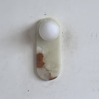 Lucie Cyan Onyx Sconce ∅ 4.7″ x H 12.6″