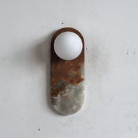 Lucie Cyan Onyx Sconce ∅ 4.7″ x H 12.6″
