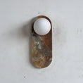 Load image into Gallery viewer, Lucie Cyan Onyx Sconce ∅ 4.7″ x H 12.6″
