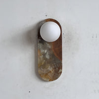 Lucie Cyan Onyx Sconce ∅ 4.7″ x H 12.6″