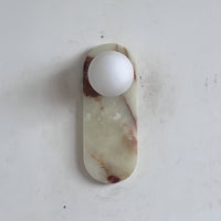 Lucie Cyan Onyx Sconce ∅ 4.7″ x H 12.6″