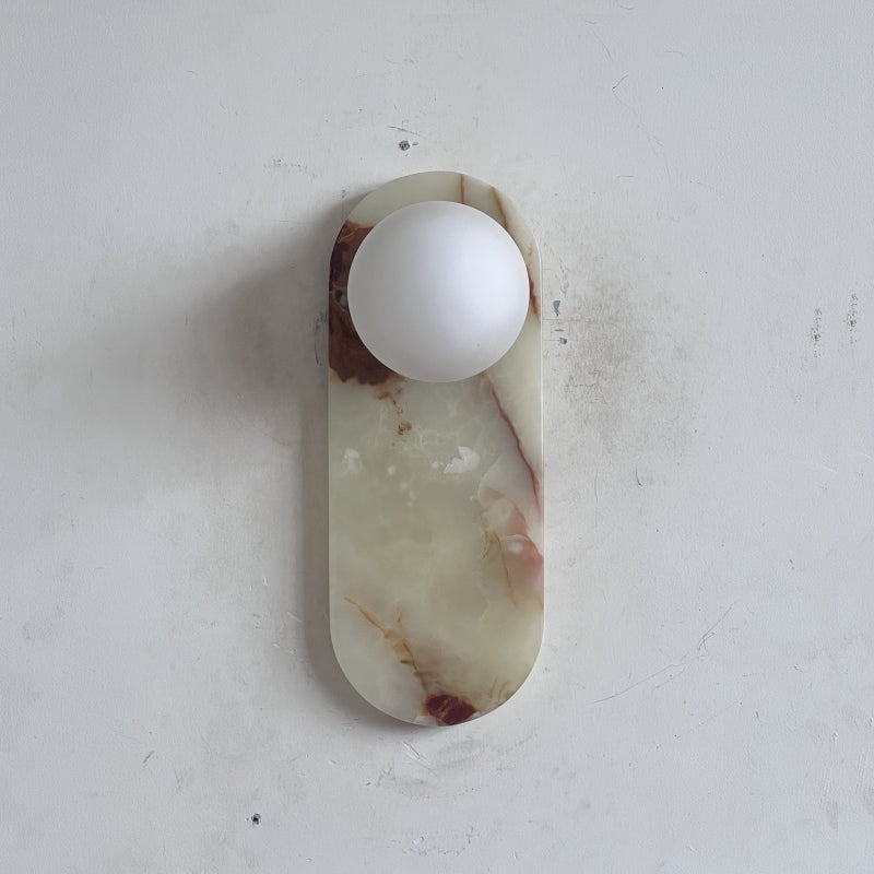 Lucie Cyan Onyx Sconce ∅ 4.7″ x H 12.6″