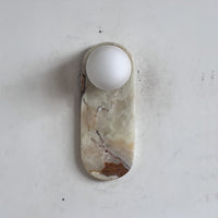 Lucie Cyan Onyx Sconce ∅ 4.7″ x H 12.6″