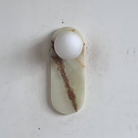 Lucie Cyan Onyx Sconce ∅ 4.7″ x H 12.6″