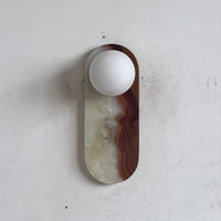 Lucie Cyan Onyx Sconce ∅ 4.7″ x H 12.6″