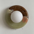 Load image into Gallery viewer, Orli Cyan Onyx Sconce
