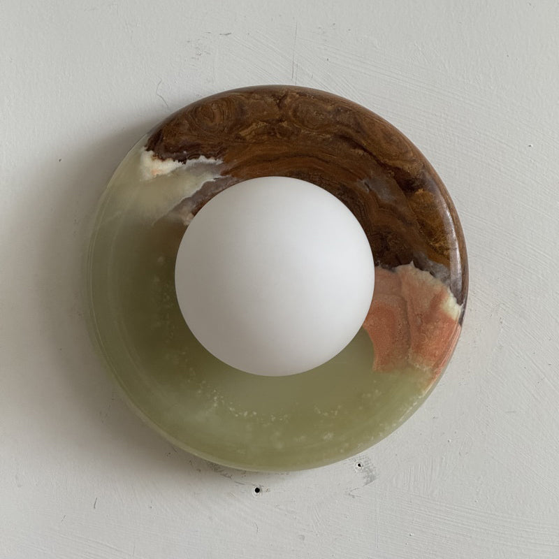 Orli Cyan Onyx Sconce