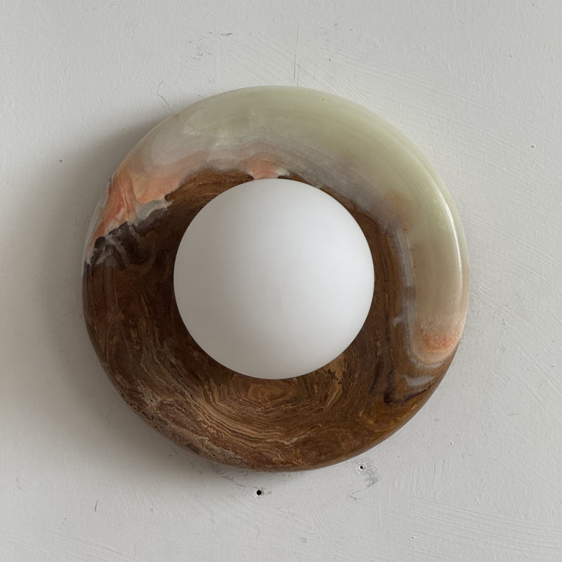 Orli Cyan Onyx Sconce