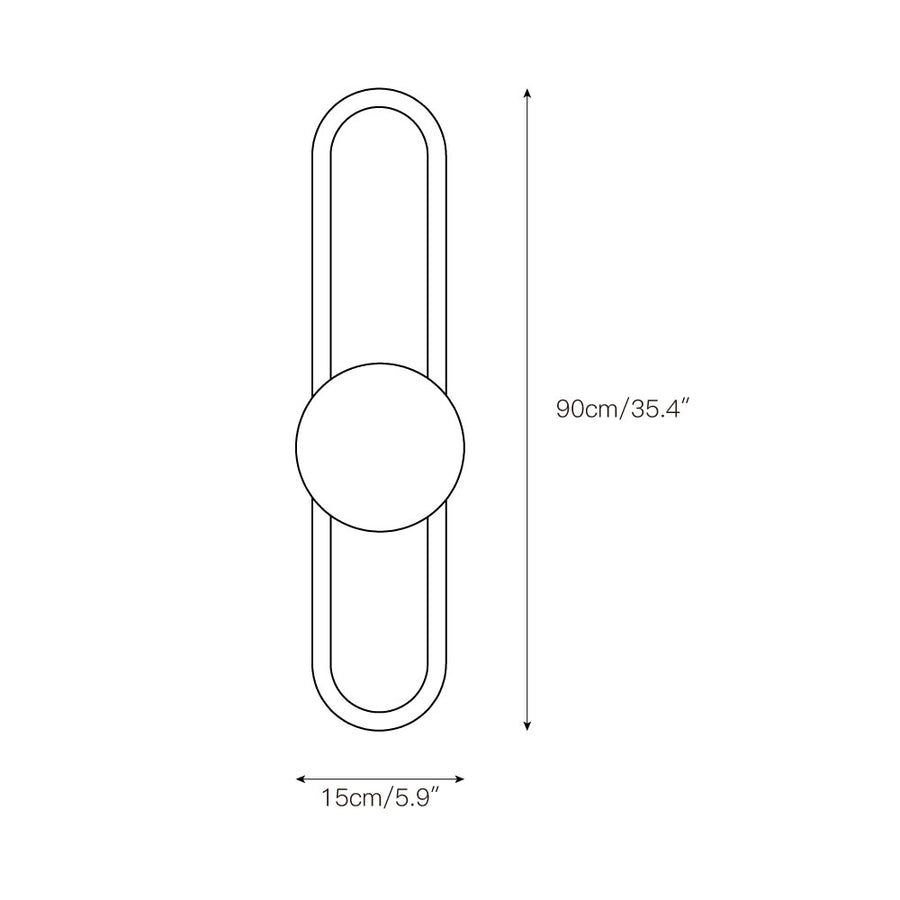 Ra Wall Lamp – detail 4 — Dimension drawings 2