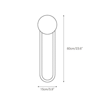 Ra Wall Lamp – detail 6 — Dimension drawings 4