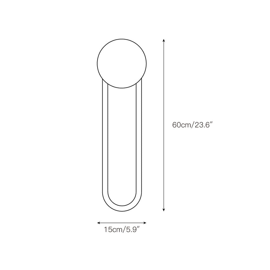 Ra Wall Lamp – detail 6 — Dimension drawings 4