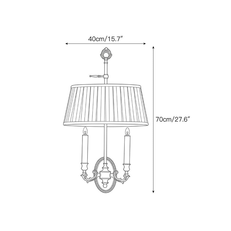 Radcliffe Wall Sconce – detail 3 — Dimension drawings 1
