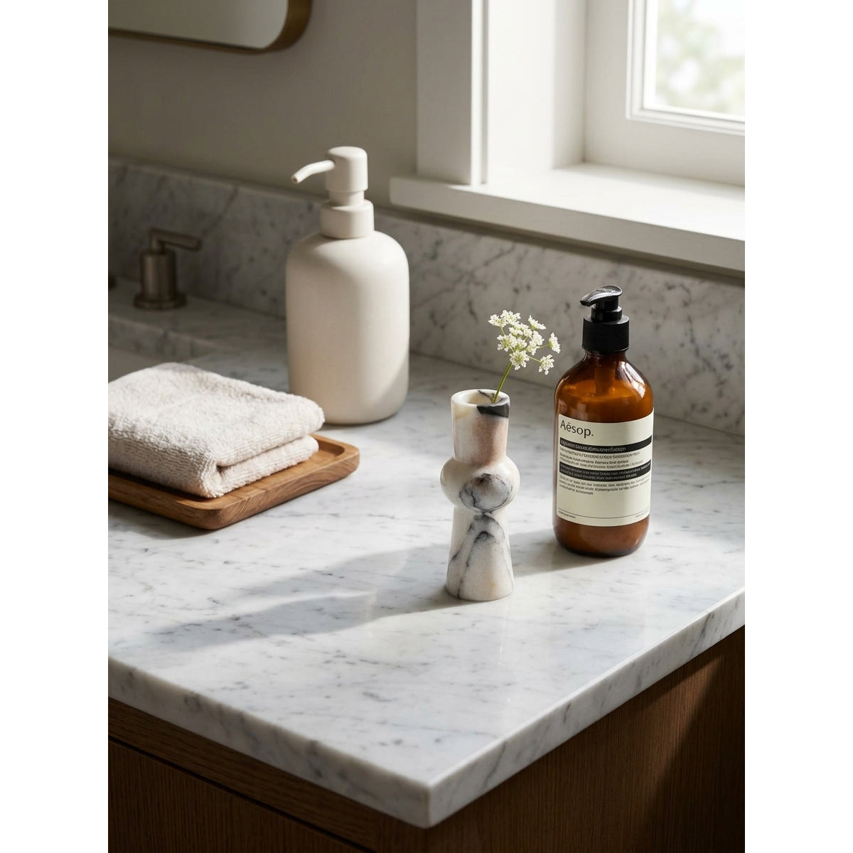 Calyx Marble Vase