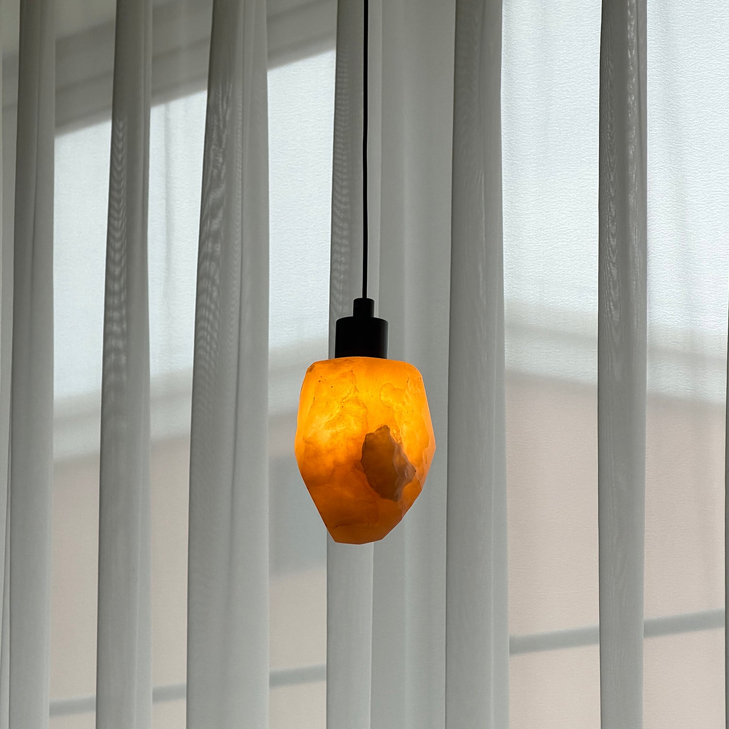 Solstice Nugget Alabaster Pendant Lamp