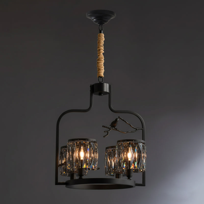 Crystal Bird Chandelier