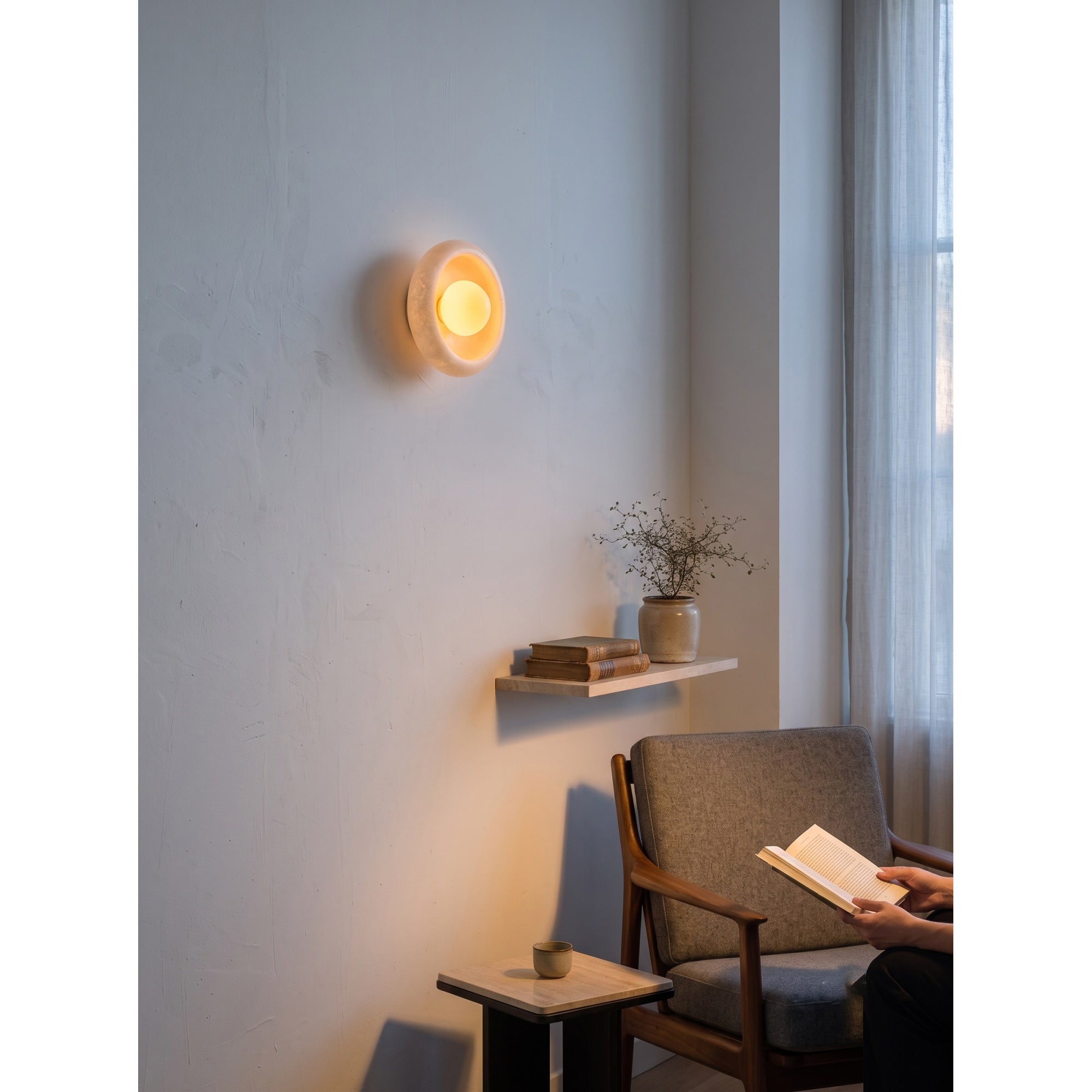 Eclipse Marble Wall Sconce