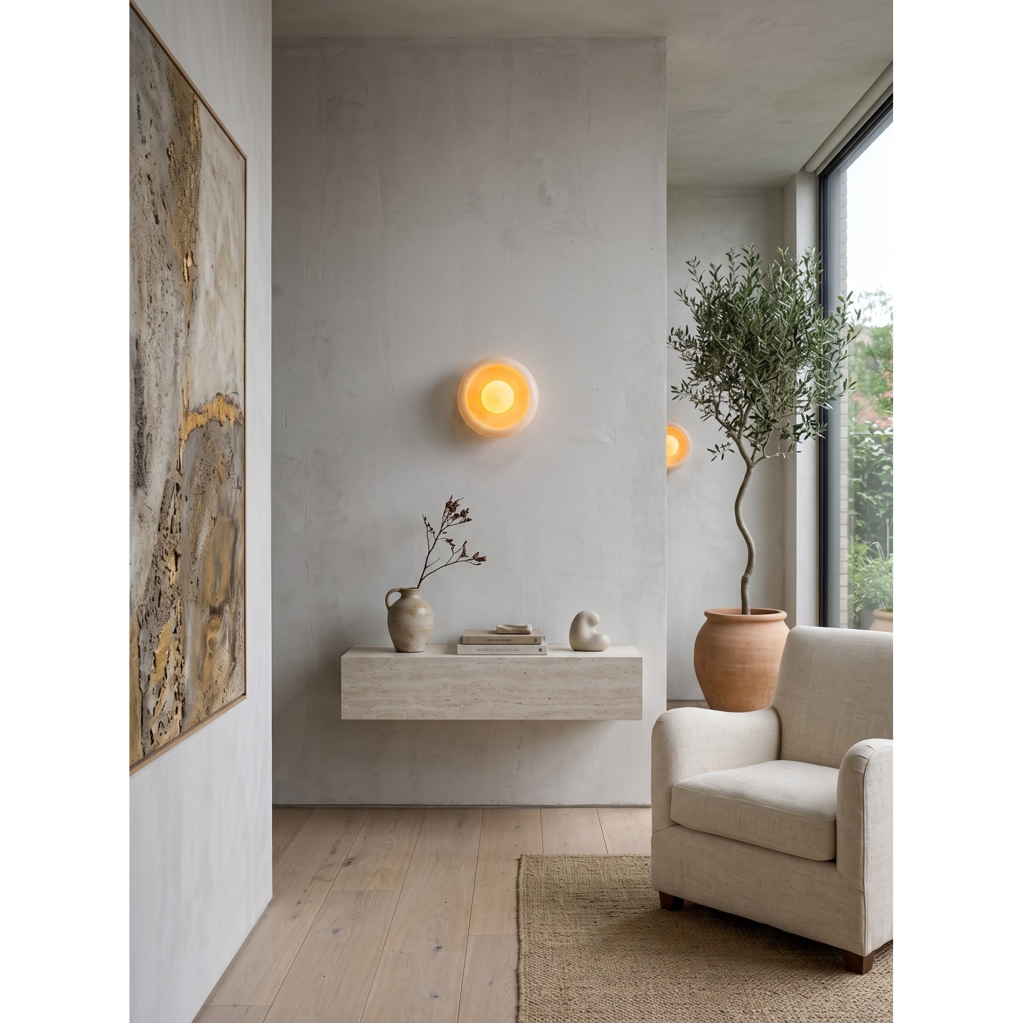 Eclipse Marble Wall Sconce