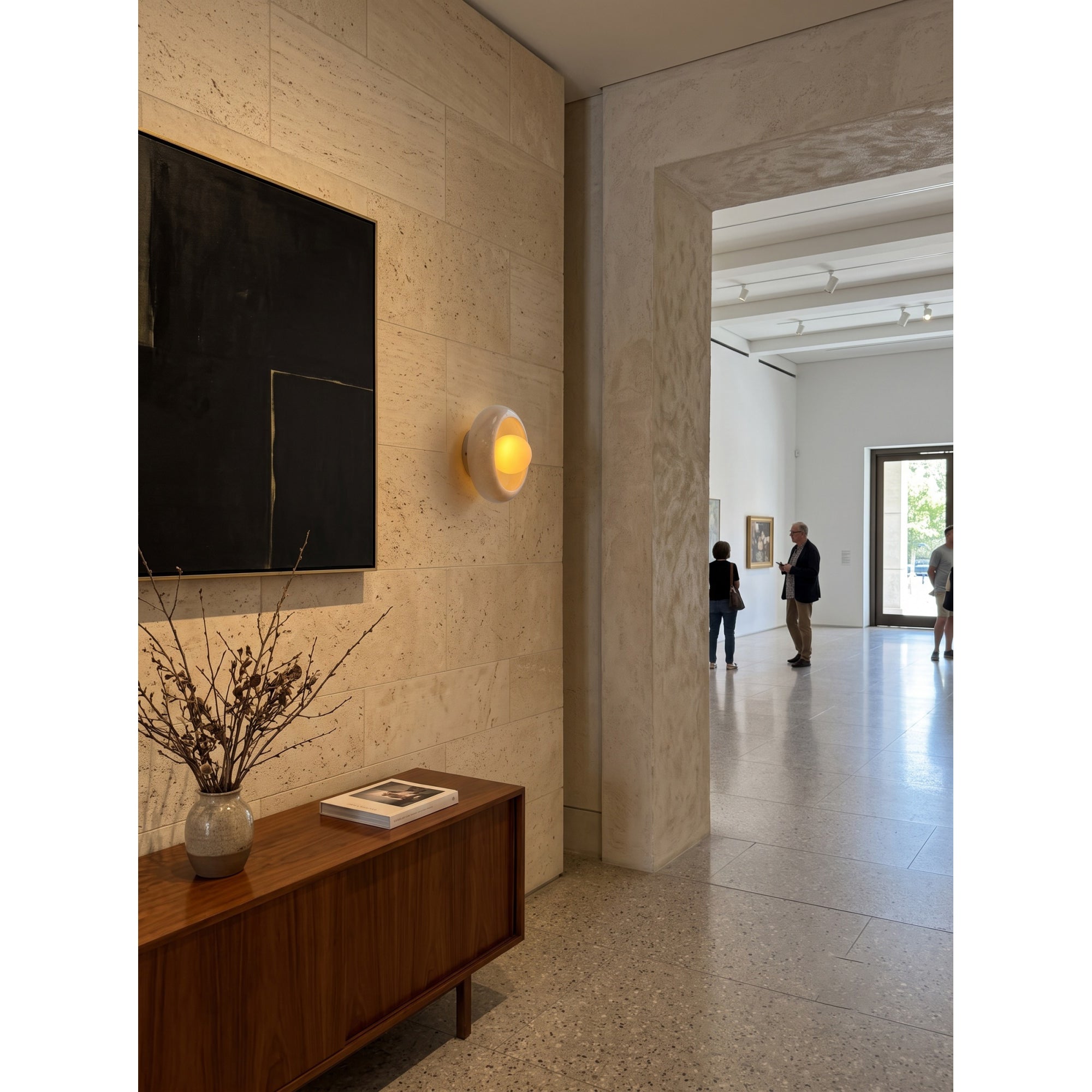 Eclipse Marble Wall Sconce
