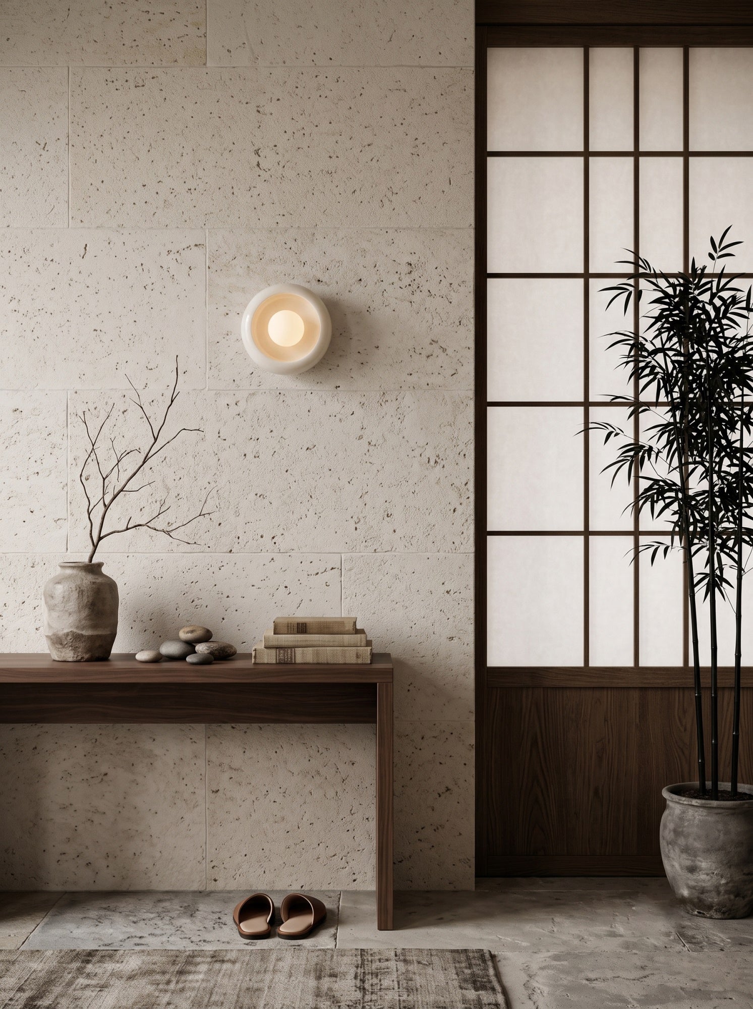 Eclipse Marble Wall Sconce