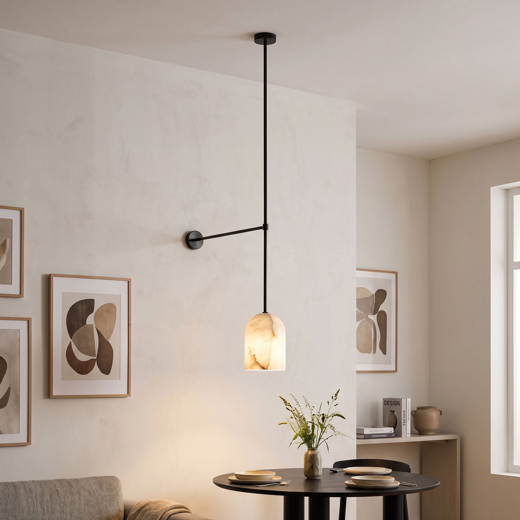 Equinox Alabaster Wall Sconce