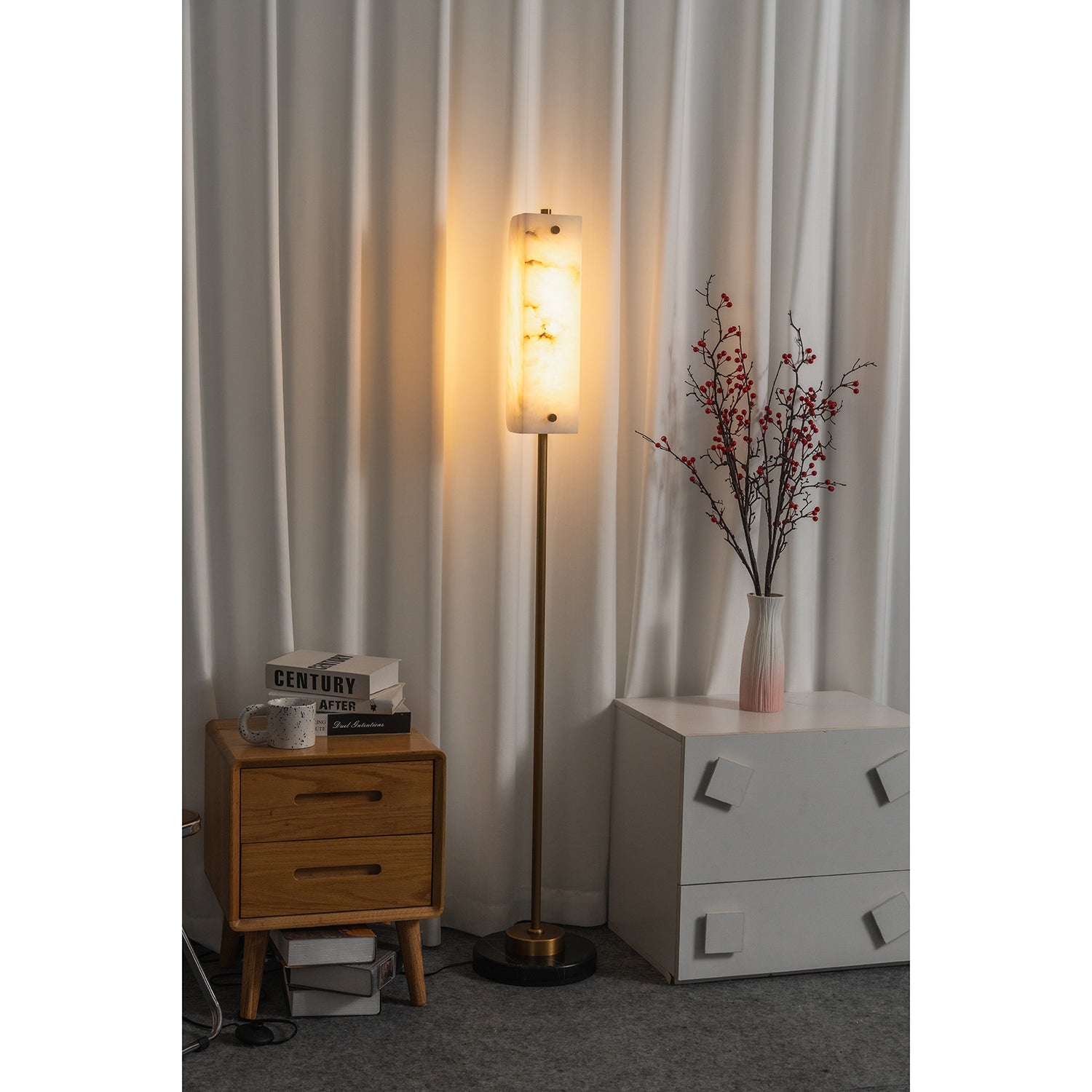 Years Alabaster Stehlampe