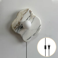 Abnormal Marble Plug-in Wall Sconce