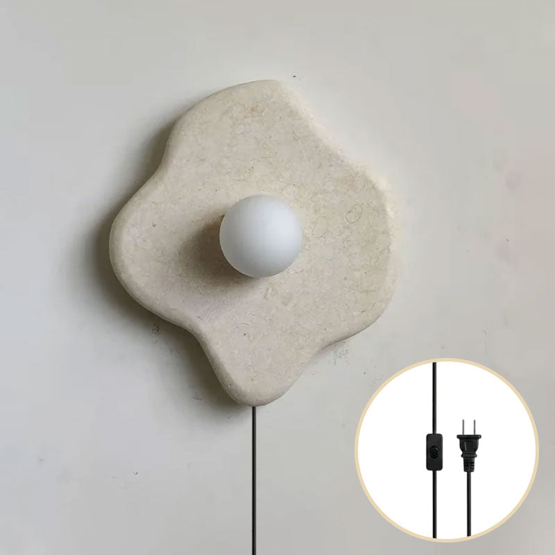 Abnormal Marble Plug-in Wall Sconce